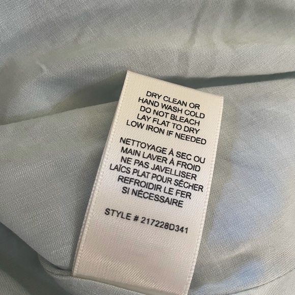 Rebecca Taylor Ruffle Mini Dress in Sea Spray New - Picture 9 of 9